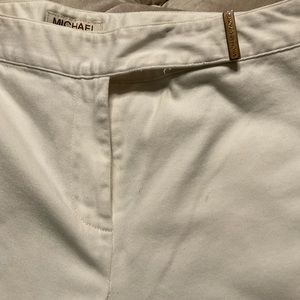 MK White Skinny Capri Pants